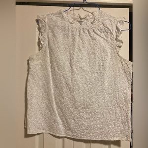 White eyelet blouse